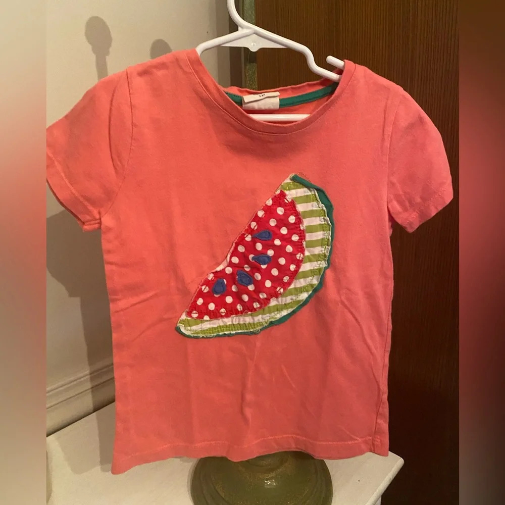 Mini Boden Watermelon Applique Shirt